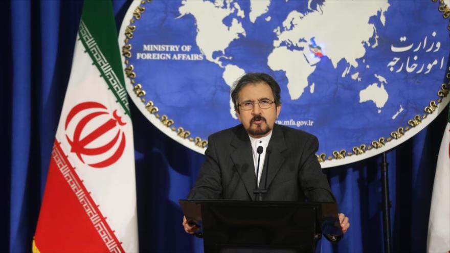 El portavoz de la Cancillería iraní, Bahram Qasemi, durante una conferencia de prensa semanal, 7 de noviembre de 2016.