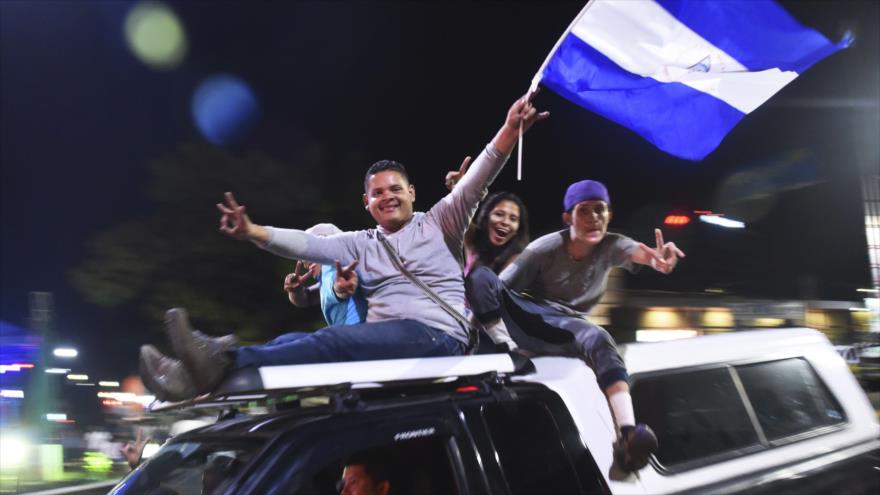 Nicaragua celebra con júbilo victoria de Ortega en presidenciales 