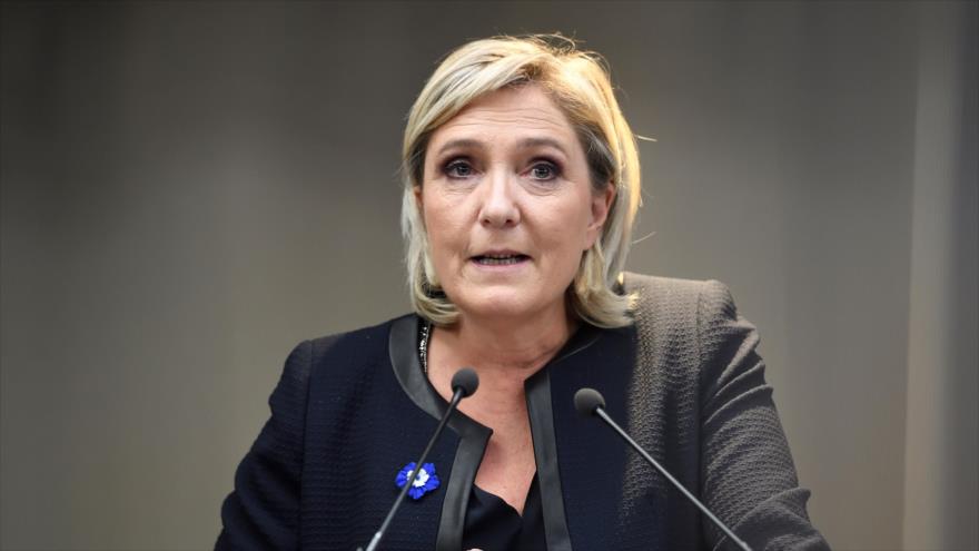 La líder del partido francés Frente Nacional (FN), Marine Le Pen, París (capital francesa), 8 de noviembre de 2016.