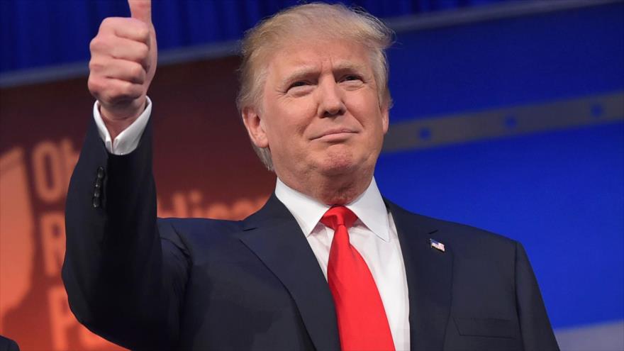 El nuevo presidente de EE.UU., Donald Trump en Cleveland, Ohio, 6 de agosto de 2015.