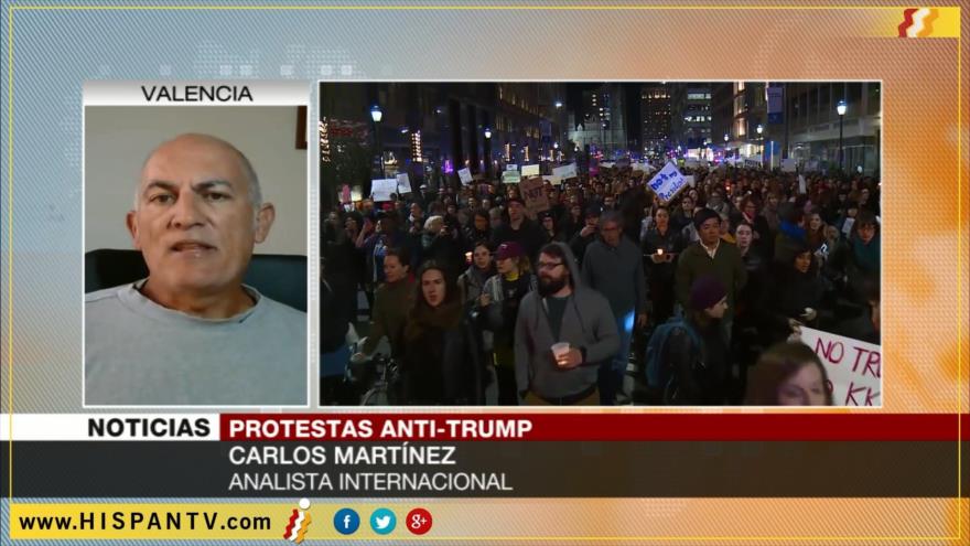 ‘Medios de comunicación de EEUU instigan protestas anti-Trump’