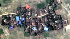 Satélites muestran incendios intencionados en pueblos rohingya 