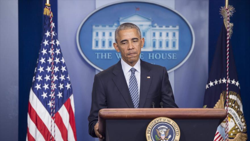 El presidente de Estados Unidos, Barack Obama, habla en una conferencia de prensa en la Casa Blanca, Washington, 14 de noviembre de 2016.