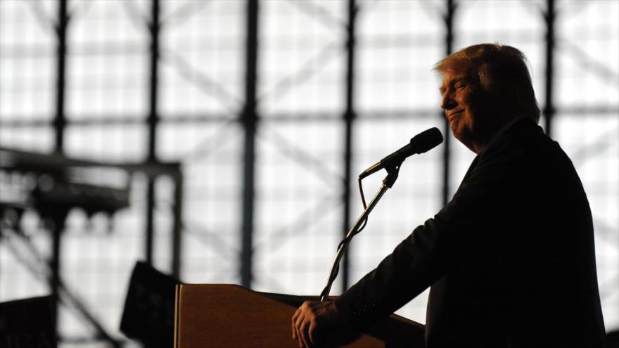 Donald Trump ofrece un discurso en la ciudad de Denver (Colorado) durante la campaña electoral para las presidenciales de EE.UU., en las que finalmente salió victorioso.