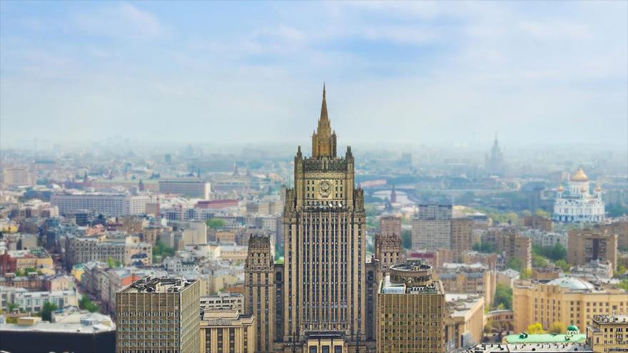 Oficina del Ministerio de Asuntos Exteriores de Rusia en la ciudad capitaliana de Moscú.