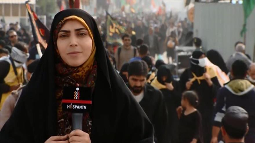 ‘Peregrinos recorren cientos de kilómetros para llegar a Karbala’