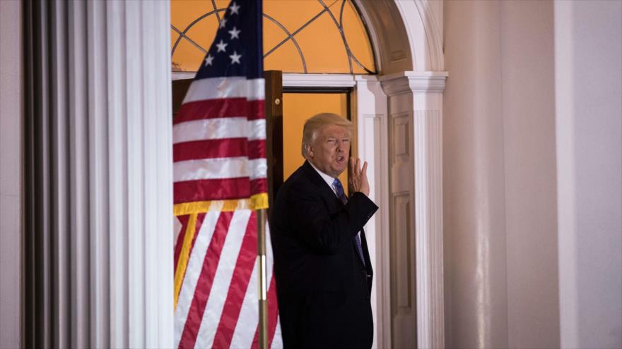 El presidente electo estadounidense Donald Trump en el Trump International Golf Club, en Nueva Jersey, 20 de noviembre de 2016.