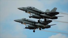 Dos F-18 españoles, alarmados por la presencia de un Su-35 ruso