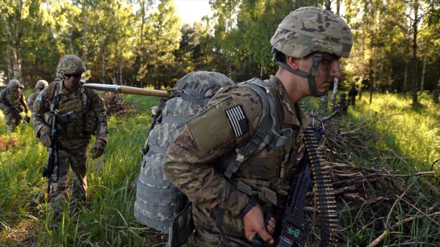 Soldados estadounidenses durante un ejercicio militar de la OTAN en el sur de Polonia.