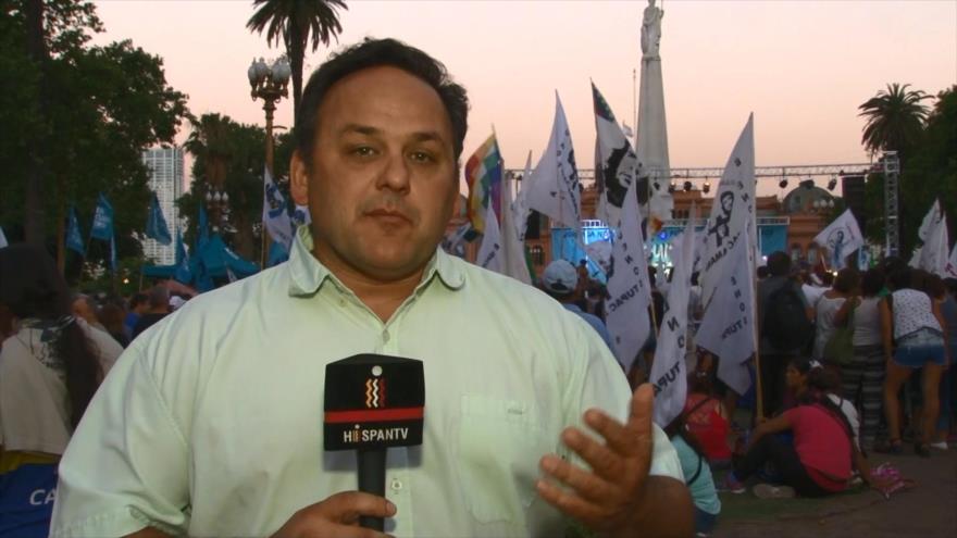 Tres días contra Macri en Plaza de Mayo de Argentina