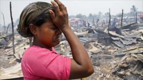 HRW culpa al Ejército birmano por quema de edificios rohingyas
