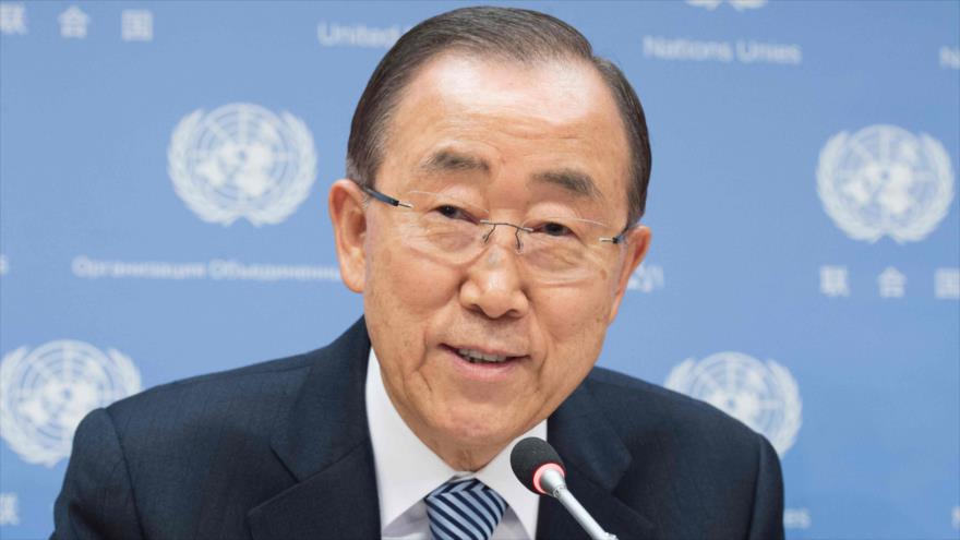 El secretario general de la Organización de las Naciones Unidas (ONU), Ban Ki-moon, ofrece su última conferencia de prensa como jefe de ese organismo en la ciudad estadounidense de Nueva York, 16 de diciembre de 2016.