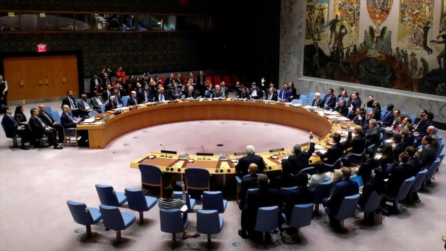 Una sesión de votación del Consejo de Seguridad de las Naciones Unidas (CSNU).