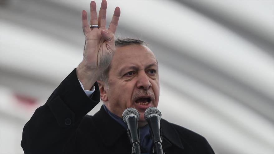 El presidente de Turquía, Recep Tayyip Erdogan, durante un evento en la ciudad de Estambul (noroeste del territorio turco), 20 de diciembre de 2016.
