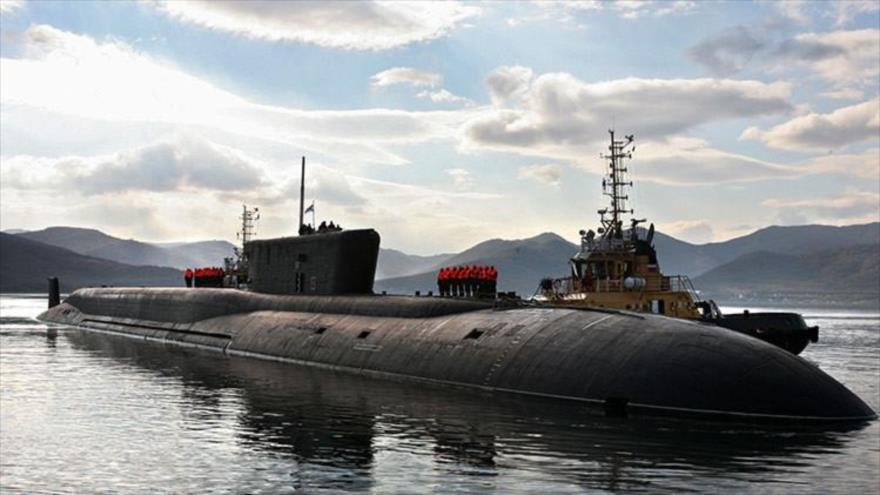 El submarino nuclear ruso Vladimir Monomakh, del proyecto estratégico Borei 955-A.
