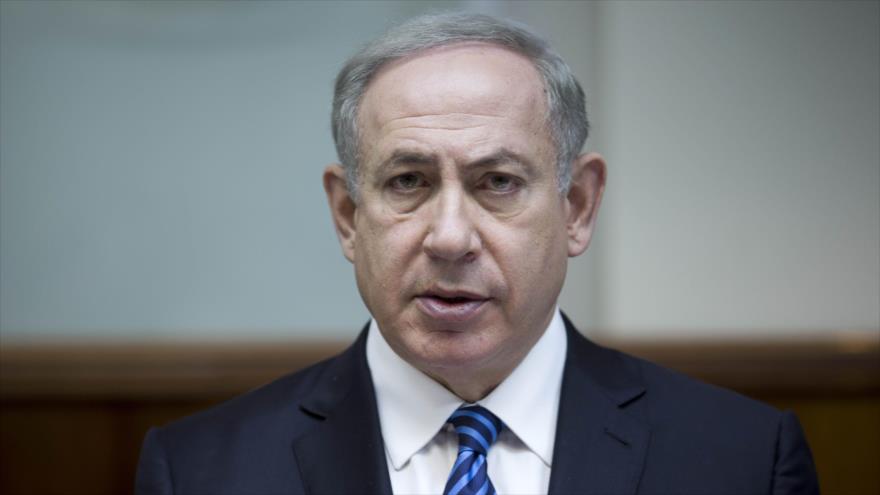 El primer ministro israelí, Benyamin Netanyahu, durante la reunión semanal de su gabinete, 11 de diciembre de 2016.