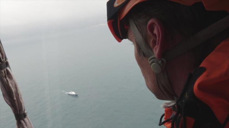 Labores de búsqueda y recuperación en el mar Negro tras el siniestro del Tu-154, 25 de diciembre de 2016.