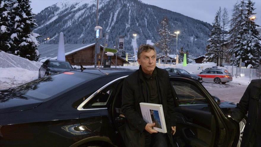 El presidente argentino, Mauricio Macri, en Davos (Suiza), enero de 2016.