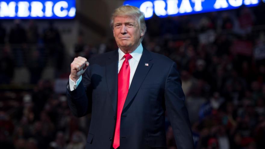 El presidente electo de Estados Unidos, Donald Trump, en un acto público en el estado de Pensilvania, 15 de diciembre de 2016.
