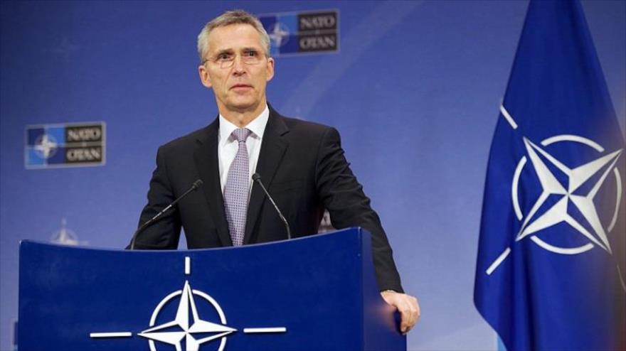 El secretario general de la Organización del Tratado del Atlántico Norte (OTAN), Jens Stoltenberg, durante una rueda de prensa, 6 de diciembre de 2016.