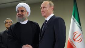 Rohani y Putin estrechan su cooperación a favor de la paz en Siria