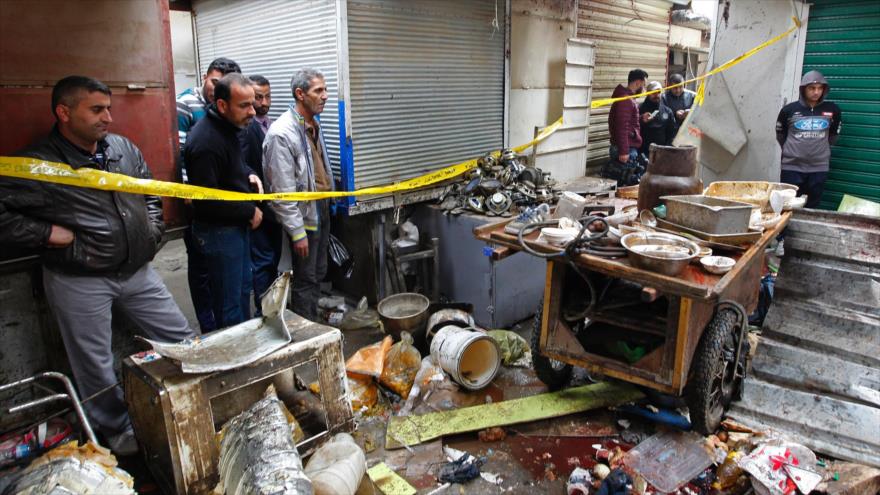 Doble atentado en el mercado central de Bagdad, capital de Irak, deja decenas de muertos y heridos, 31 de diciembre de 2016.