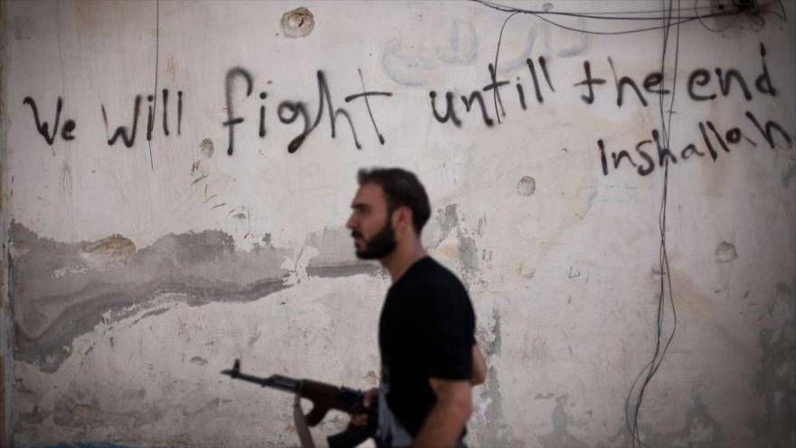 Un integrante del llamado Ejército Libre de Siria (ELS).