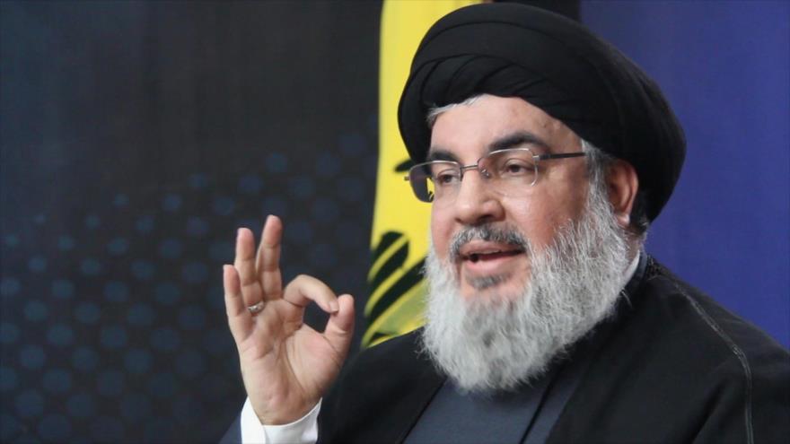 El secretario general de Movimiento de Resistencia Islámica de El Líbano (Hezbolá), Seyed Hasan Nasrolá.