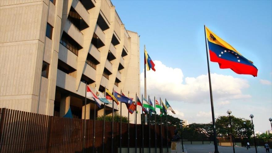 El edificio del Tribunal Supremo de Justicia (TSJ) de Venezuela en Caracas (capital).