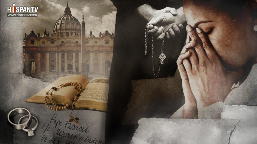 La novia detrás del altar