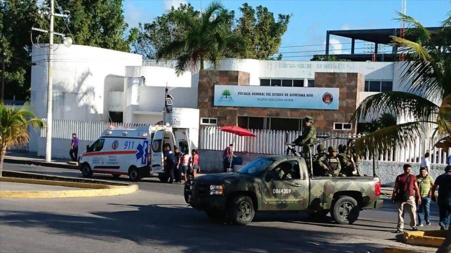 Tiroteo contra Fiscalía en Cancún, México, deja dos muertos