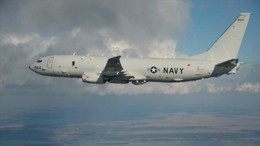 Avión de patrulla antisubmarina de la Marina estadounidense, P-8A Poseidon.