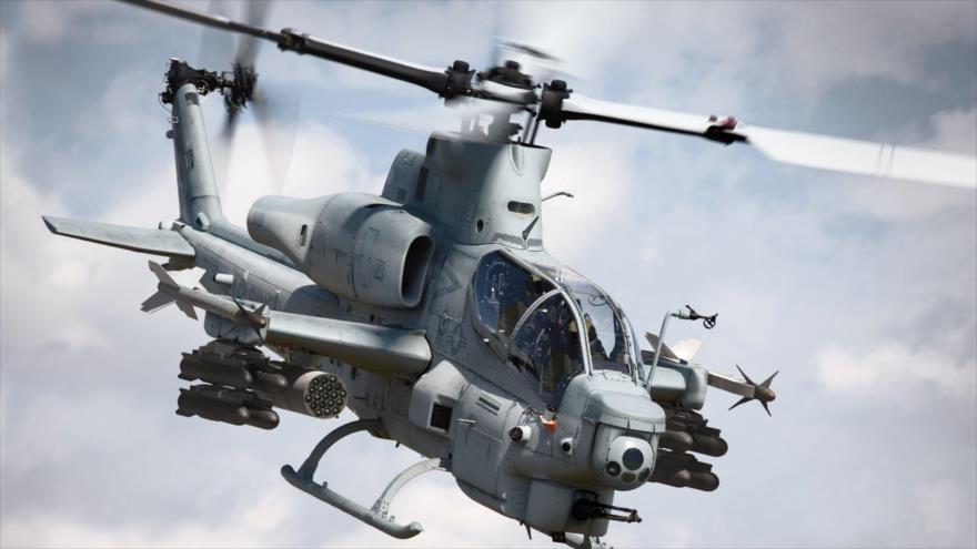 Un helicóptero de ataque AH-1Z, propiedad de EE.UU.