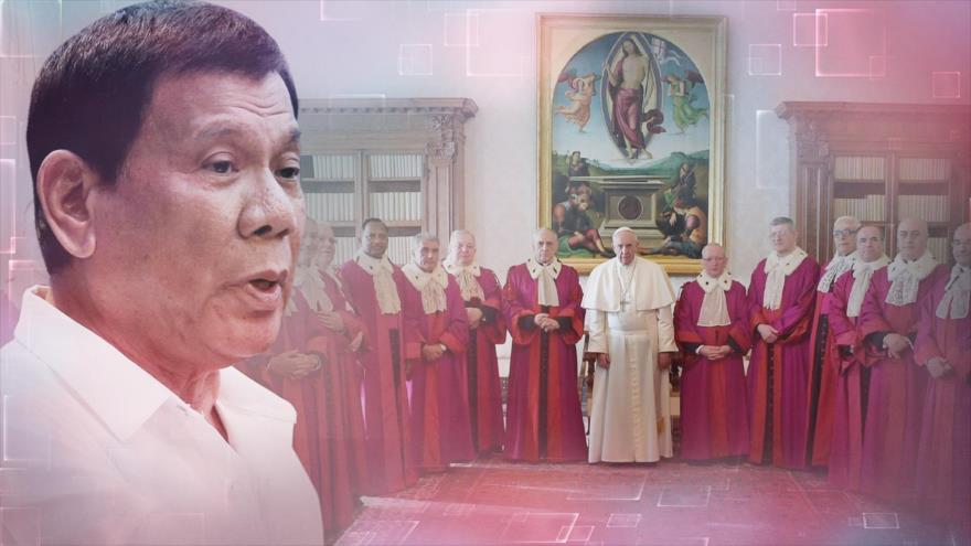 El presidente de Filipinas, Rodrigo Duterte, acusa a la Iglesia católica de estar llena de m***da y corrupción.
