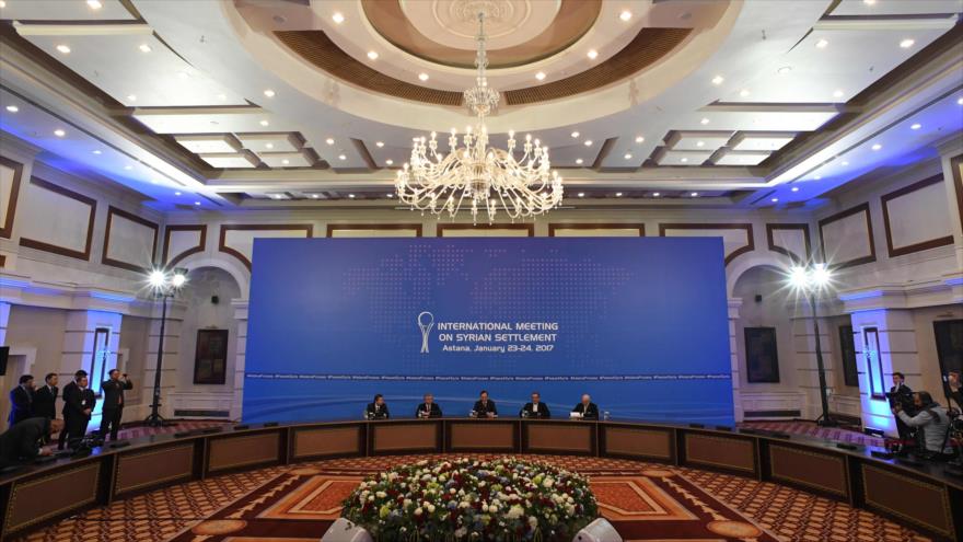 Panorama de la conferencia de Paz sobre Siria en Astaná, la capital kazaja, 24 de enero de 2017.