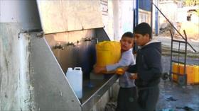 Palestinos en Gaza sufren graves problemas de agua