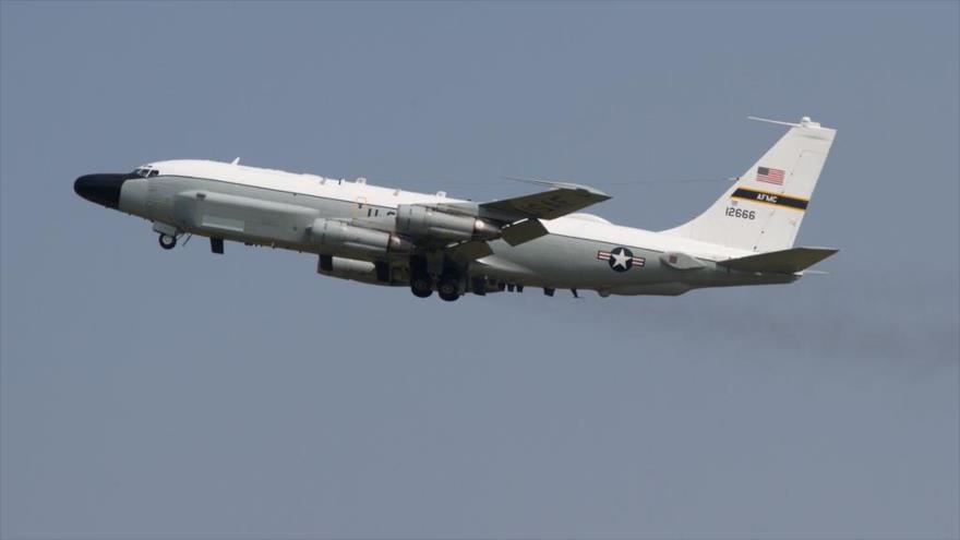 Avión de reconocimiento estratégico RC-135W de Estados Unidos.