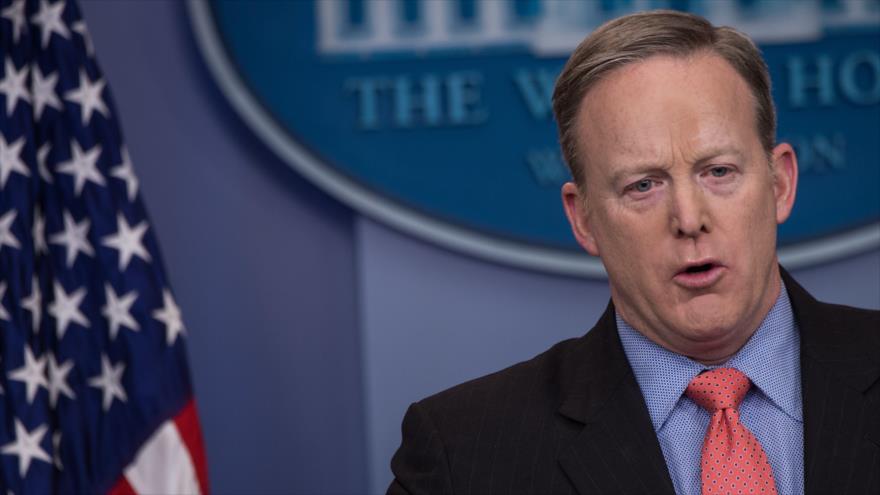 El portavoz de la Casa Blanca, Sean Spicer, 31 de enero de 2017.