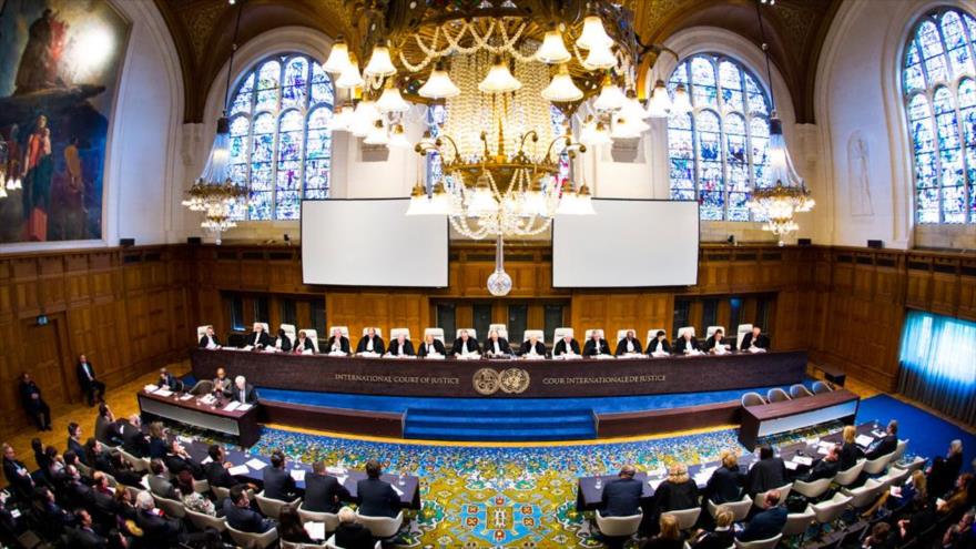 Una sesión del Tribunal Internacional de Justicia (CIJ), ubicado en La Haya, Holanda.