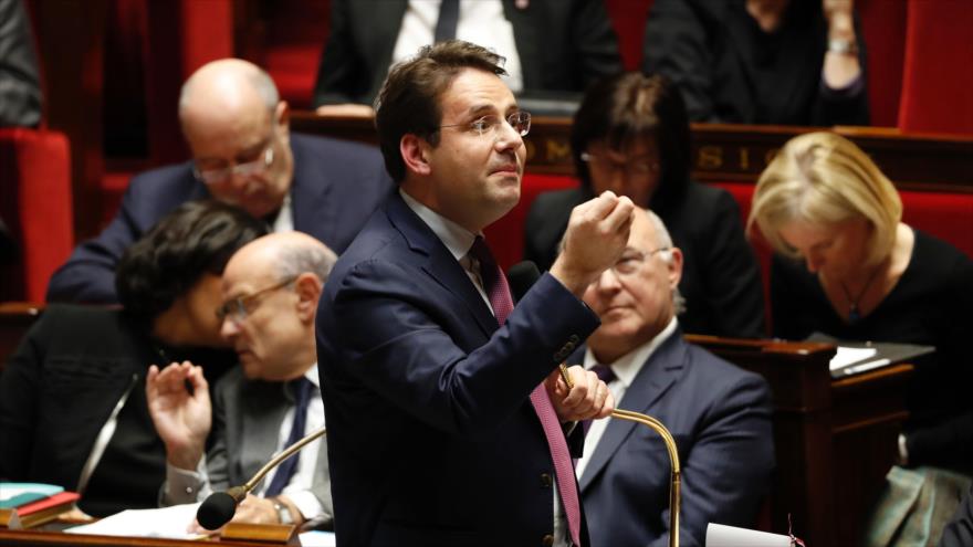 Matthias Fekl, secretario francés de Estado de Comercio Exterior, durante una sesión de control parlamentario, 21 de diciembre de 2016.