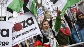 Londinenses propalestinos reciben a Netanyahu con protestas