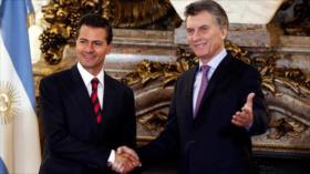 Macri expresa su apoyo a Peña Nieto en conflicto con EEUU