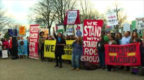 Nuevas protestas contra reactivación de oleoducto Dakota en EEUU