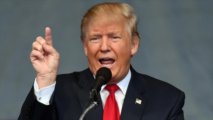 Presidente de EEUU, Donald Trump, ofrece discurso.