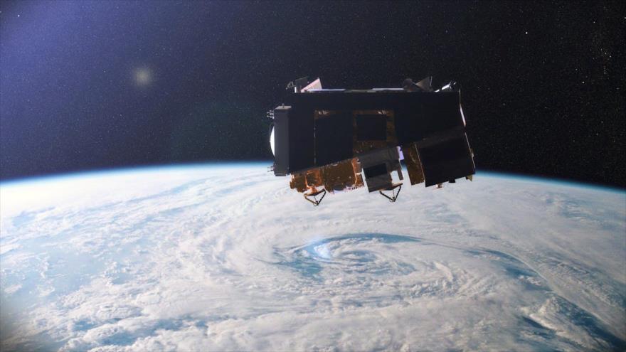 Un satélite estadounidense en su órbita.