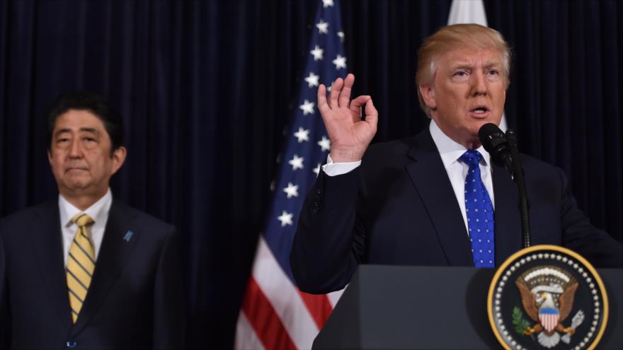 Trump reafirma apoyo a Japón tras ensayo de Pyongyang 
