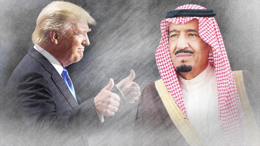 El nuevo presidente de Estados Unidos, Donald Trump (izda.), y y el rey saudí, Salman bin Abdulaziz Al Saud.