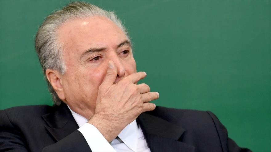 El presidente de Brasil, Michel Temer, en el Palacio del Planalto, Brasilia, 14 de febrero de 2017.