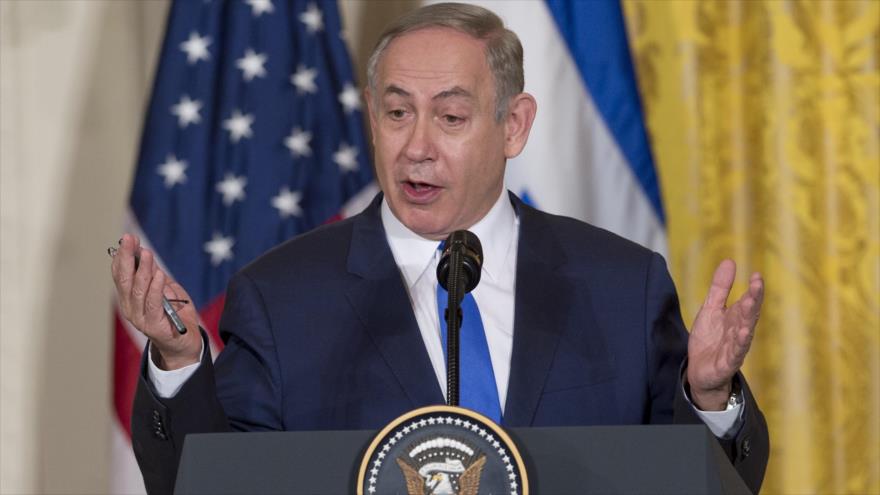 El primer ministro israelí, Benyamin Netanyahu, durante una conferencia de prensa en Washington, 15 de febrero de 2017.