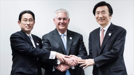 C. del Sur, EEUU y Japón acuerdan responder amenazas norcoreanas